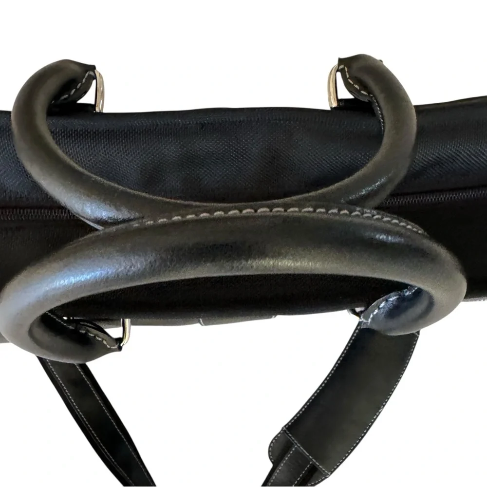 Franklin Covey Laptop Bag Briefcase Black Leather